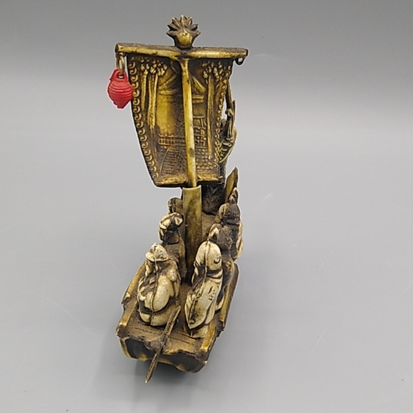 Japan Celluloid Seven Lucky Gods on Dragon Boat Early 1900s Vintage Antique - Picture 4 of 15
